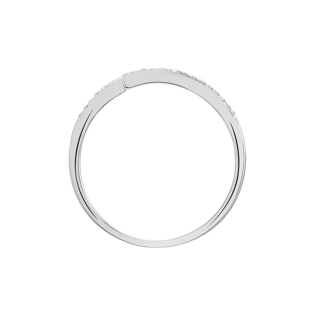 Bague Eternite Or Blanc Diamant - Bagues avec pierre Femme | Histoire d’Or
