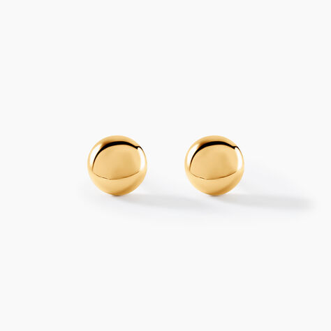 Boucles D'oreilles Puces Bernia Or Jaune - Clous d'oreilles Femme | Histoire d’Or
