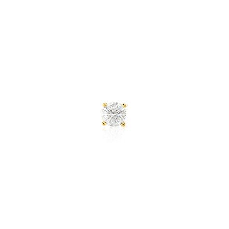 Boucle D'oreille Puce Unitaire Victoria Or Jaune Diamant - Clous d'oreilles Famille | Histoire d&rsquo;Or