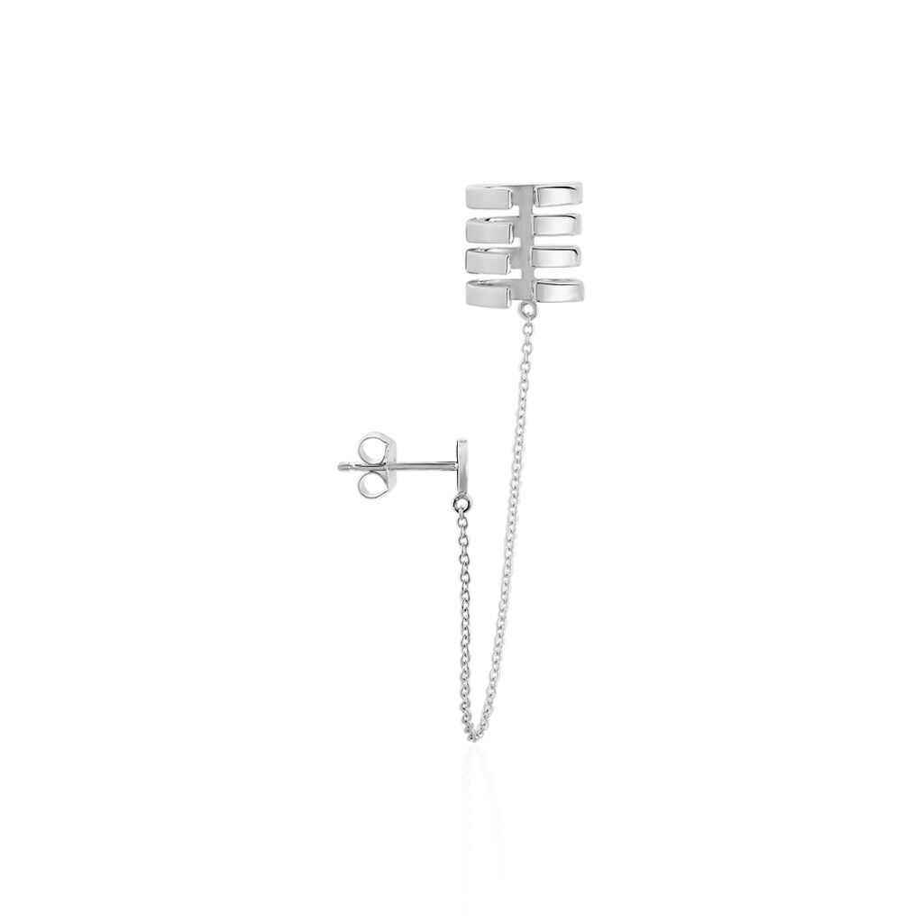 Bijou D'oreille Unitaire Trina Argent Blanc - Boucles d'oreilles fantaisie Femme | Histoire d’Or