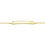 Bracelet Identit&eacute; Fanelia Maille Marine Or Jaune - Bracelets Communion Enfant | Histoire d&rsquo;Or