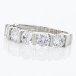 Bague Lyana Or Blanc Oxyde De Zirconium - Bagues avec pierre Femme | Histoire d&rsquo;Or