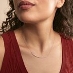 Collier Fanchette Or Blanc Diamant - Colliers Femme | Histoire d&rsquo;Or