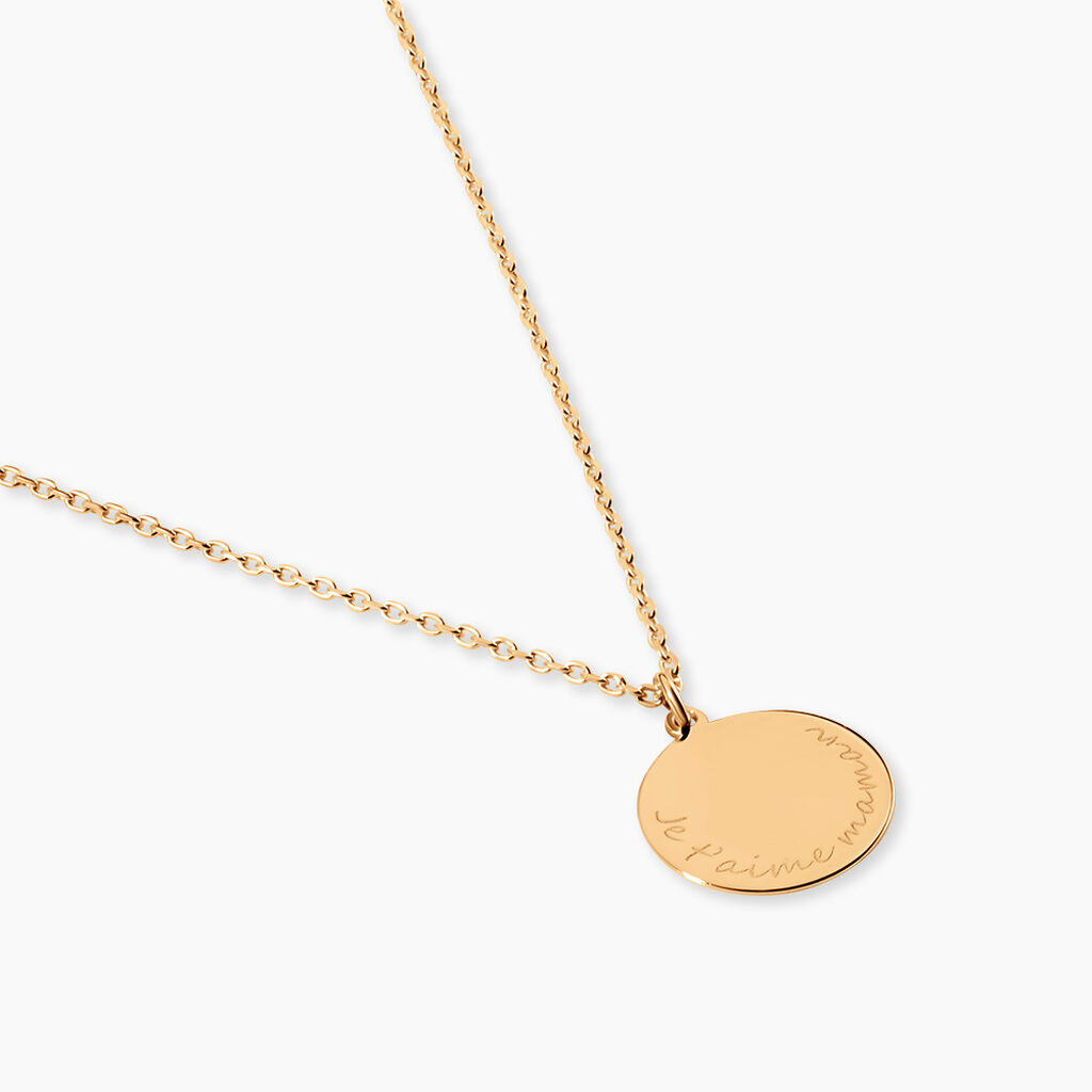 Collier Giusto Plaque Or Oxyde De Zirconium - Bijoux avec pierres Femme | Histoire d&rsquo;Or