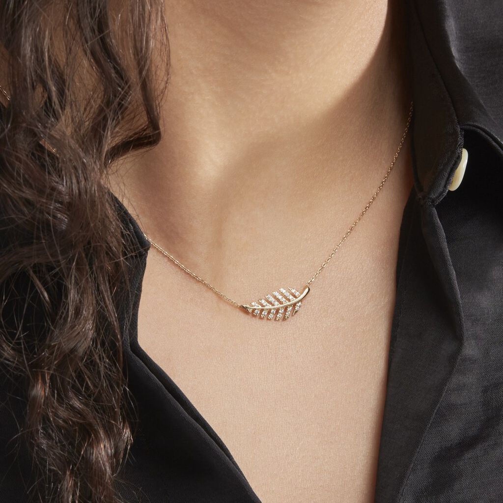 Collier Tourkia Or Jaune Oxyde De Zirconium - Colliers Femme | Histoire d’Or