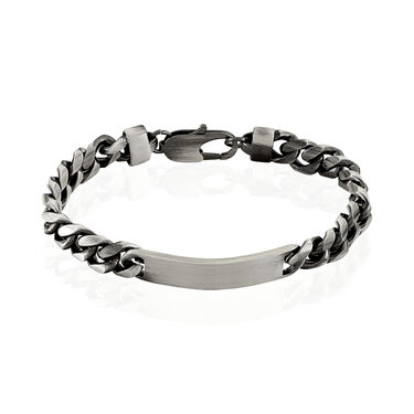 Bracelet Identité Esteban Acier Gris