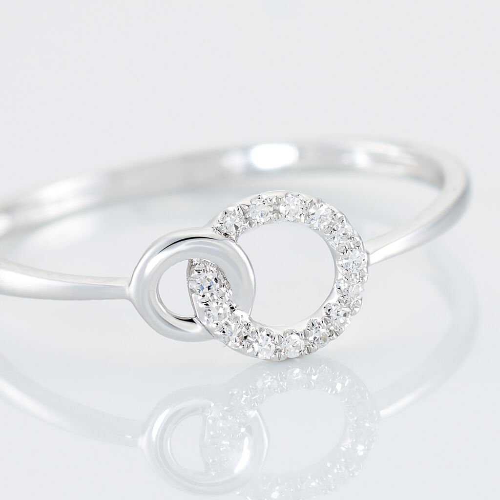 Bague Mahaut Or Blanc Diamant - Bagues avec pierre Femme | Histoire d&rsquo;Or