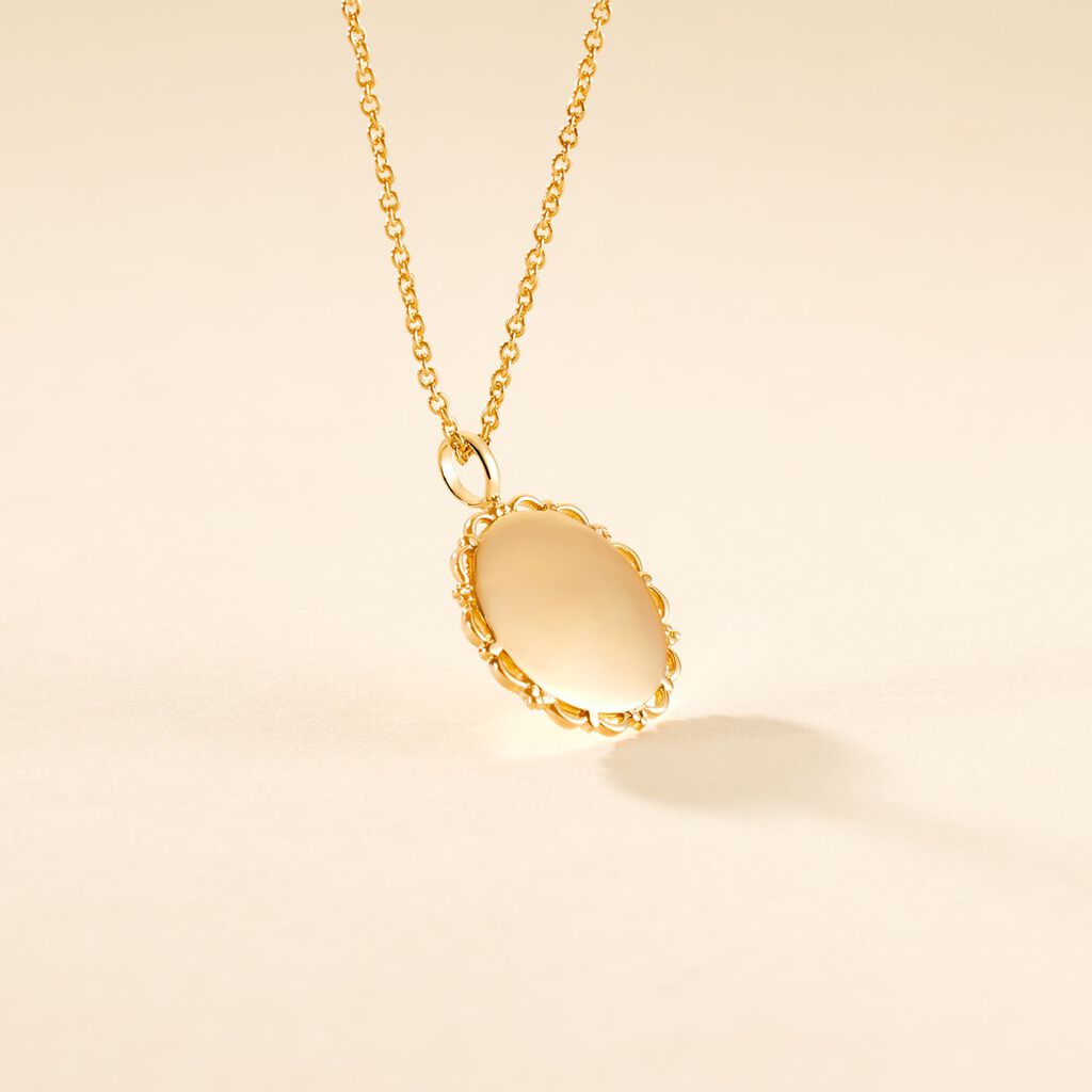 Pendentif Molya Plaque Or Doré - Pendentifs Femme | Histoire d’Or