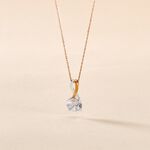 Collier Micheline Or Bicolore Oxyde De Zirconium - Colliers Femme | Histoire d&rsquo;Or