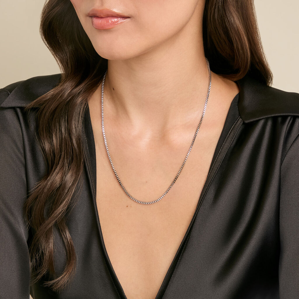 Collier Coraly Acier Blanc - Colliers fantaisie Femme | Histoire d&rsquo;Or