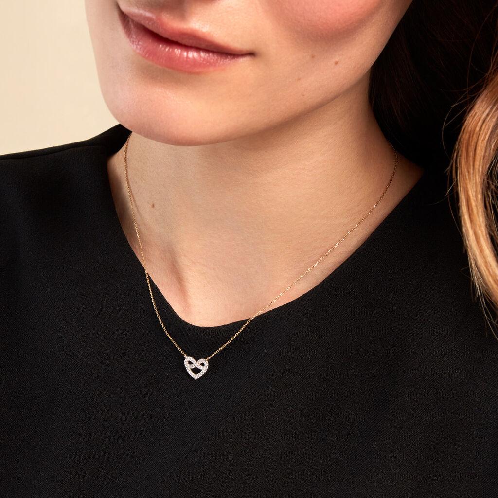 Collier Gwenneth Or Jaune Oxyde De Zirconium - Colliers Femme | Histoire d’Or