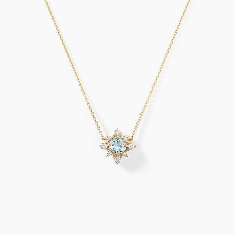 Collier Astrithr Or Jaune Topaze Oxyde De Zirconium - Colliers Femme | Histoire d’Or