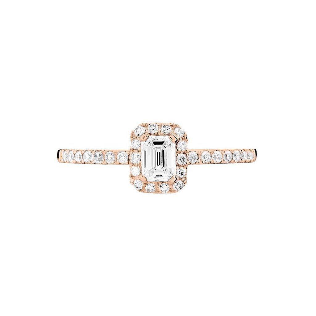 Bague Solitaire Barbara Or Rose Diamant - Bagues solitaires Femme | Histoire d’Or