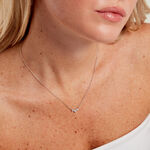 Collier Darlene Argent Blanc Oxyde De Zirconium - Colliers fantaisie Femme | Histoire d&rsquo;Or