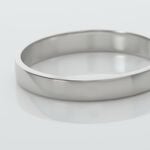 Alliance Julie Ruban Classique Platine Blanc - Alliances Unisex | Histoire d&rsquo;Or