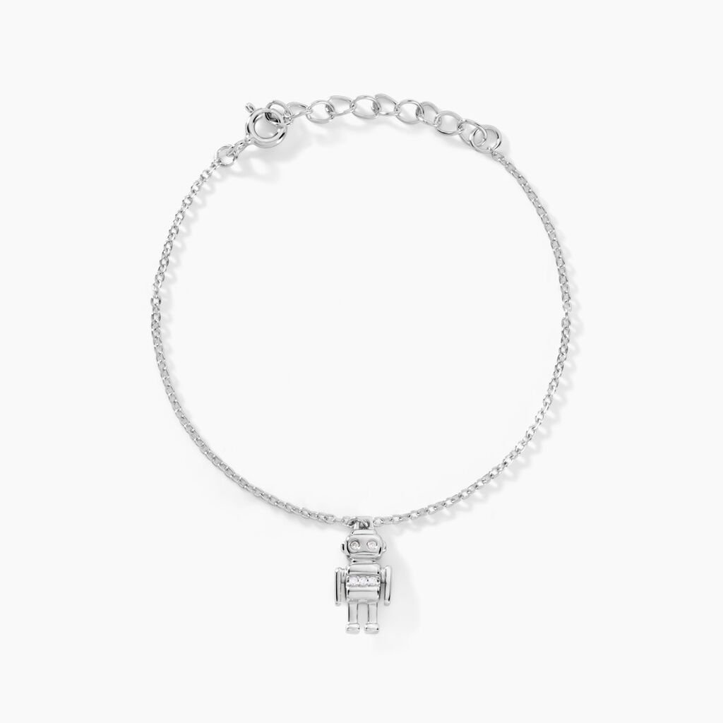 Bracelet Wallie Argent Blanc Oxyde De Zirconium - Bracelets Femme | Histoire d&rsquo;Or