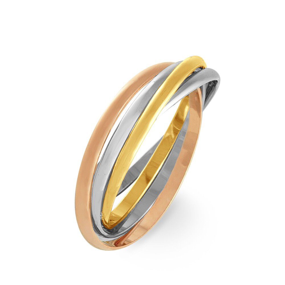 Bague 3 anneaux tricolore clearance
