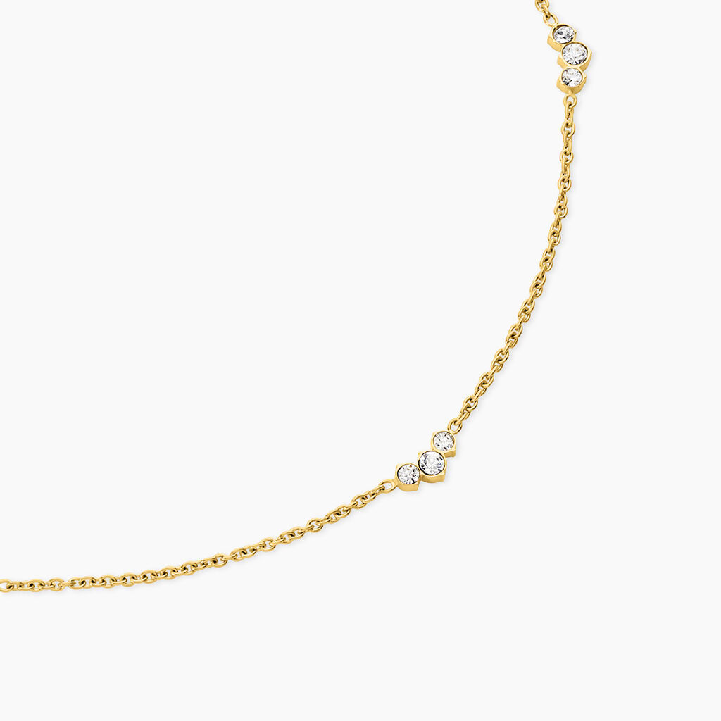 Collier Isa Acier Jaune Cristal - Colliers fantaisie Femme | Histoire d&rsquo;Or