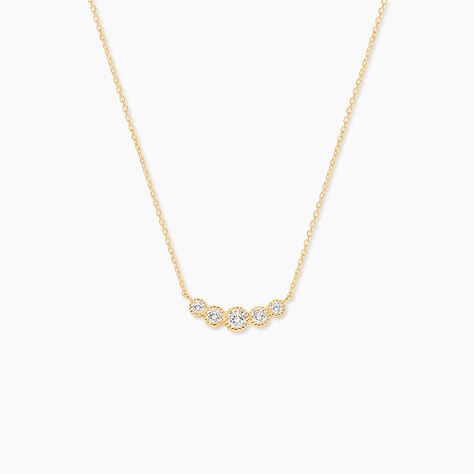 Collier Djamil Or Jaune Oxyde De Zirconium - Colliers Femme | Histoire d&rsquo;Or
