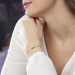 Bracelet Ivria Maille Heringbone Or Jaune - Bracelets cha&icirc;ne Femme | Histoire d&rsquo;Or