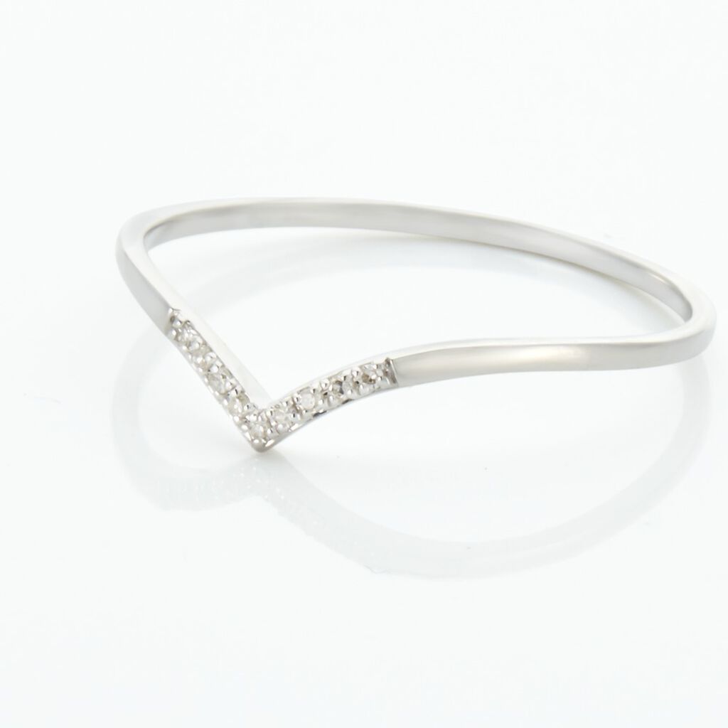 Bague Alicia Or Blanc Diamants - Bagues avec pierre Femme | Histoire d&rsquo;Or