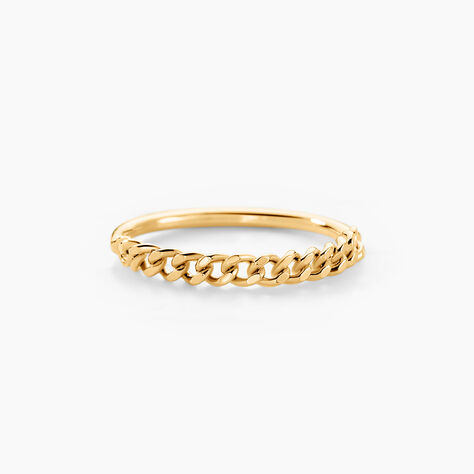 Bague Serenity Plaque Or Jaune - Bagues fantaisie Femme | Histoire d’Or