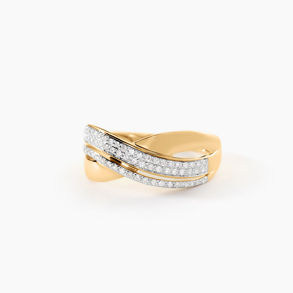 Bague Merlin Or Jaune Diamant - Bagues avec pierre Femme | Histoire d&rsquo;Or