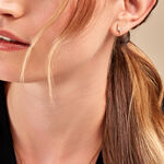 Boucles D'oreilles Puces Acier Dor&eacute; Cristal - Boucles d'oreilles fantaisie Femme | Histoire d&rsquo;Or