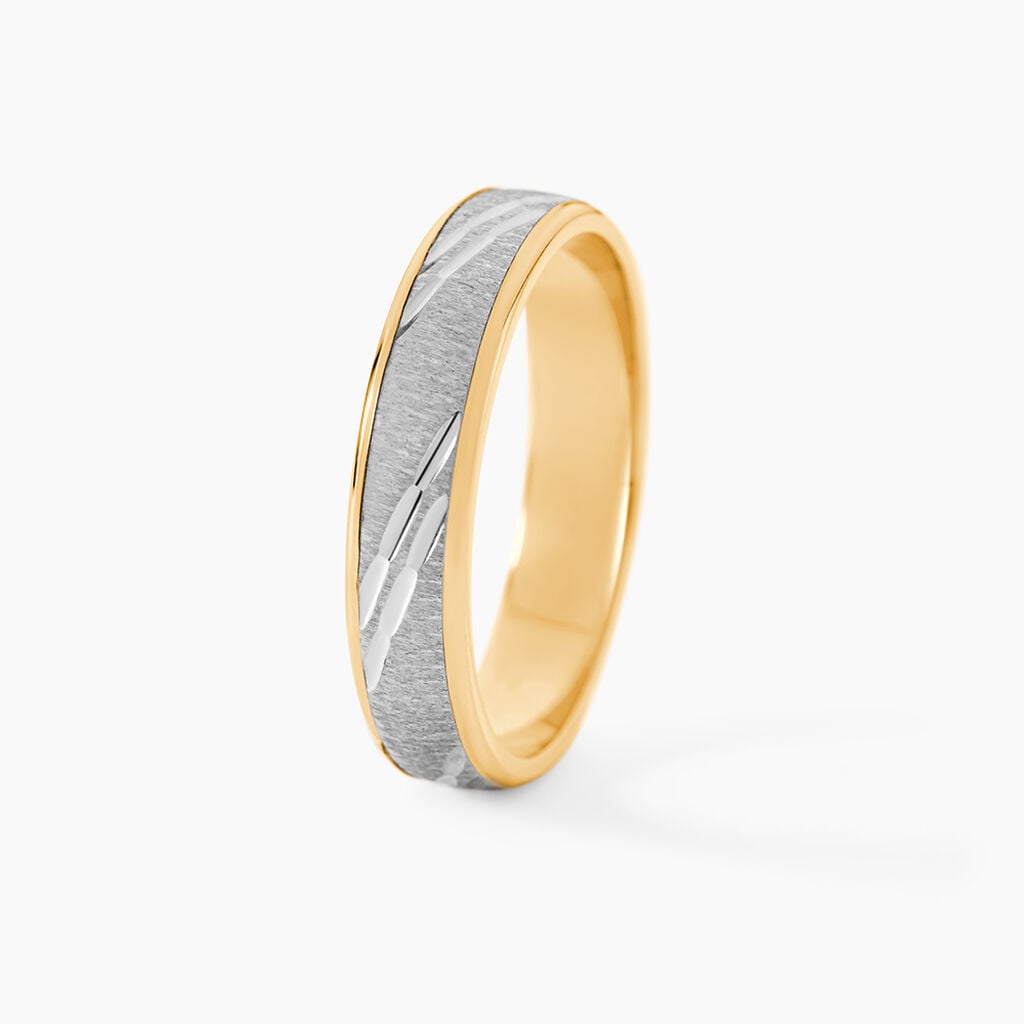 Alliance Ulysse Or Bicolore - Alliances 18 carats Unisex | Histoire d&rsquo;Or