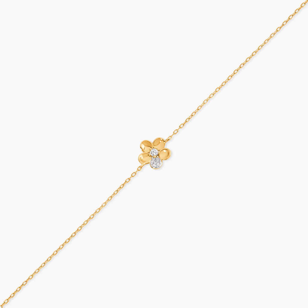 Bracelet Gjurd Or Jaune Oxyde De Zirconium - F&ecirc;te des m&egrave;res Femme | Histoire d&rsquo;Or