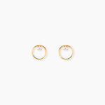 Boucles D'Oreilles Puces Bartlomiej Or Jaune Oxyde De Zirconium - Clous d'oreilles Femme | Histoire d&rsquo;Or