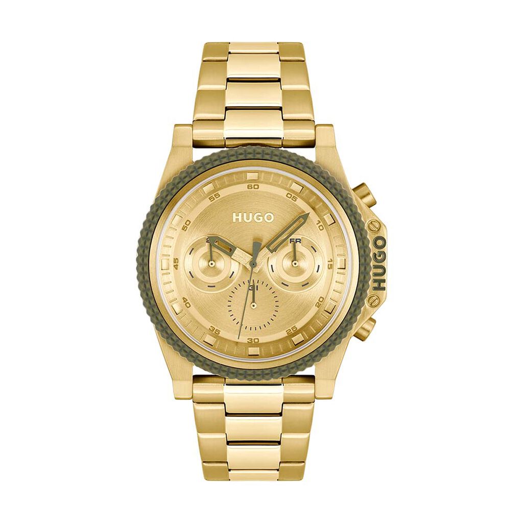Montre Hugo Brave Doré - Montres Homme | Histoire d’Or