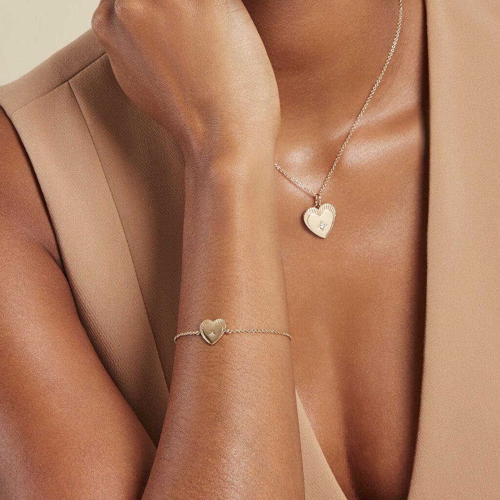 Bracelet Manea Plaque Or Jaune Oxyde De Zirconium - Bracelets Femme | Histoire d’Or