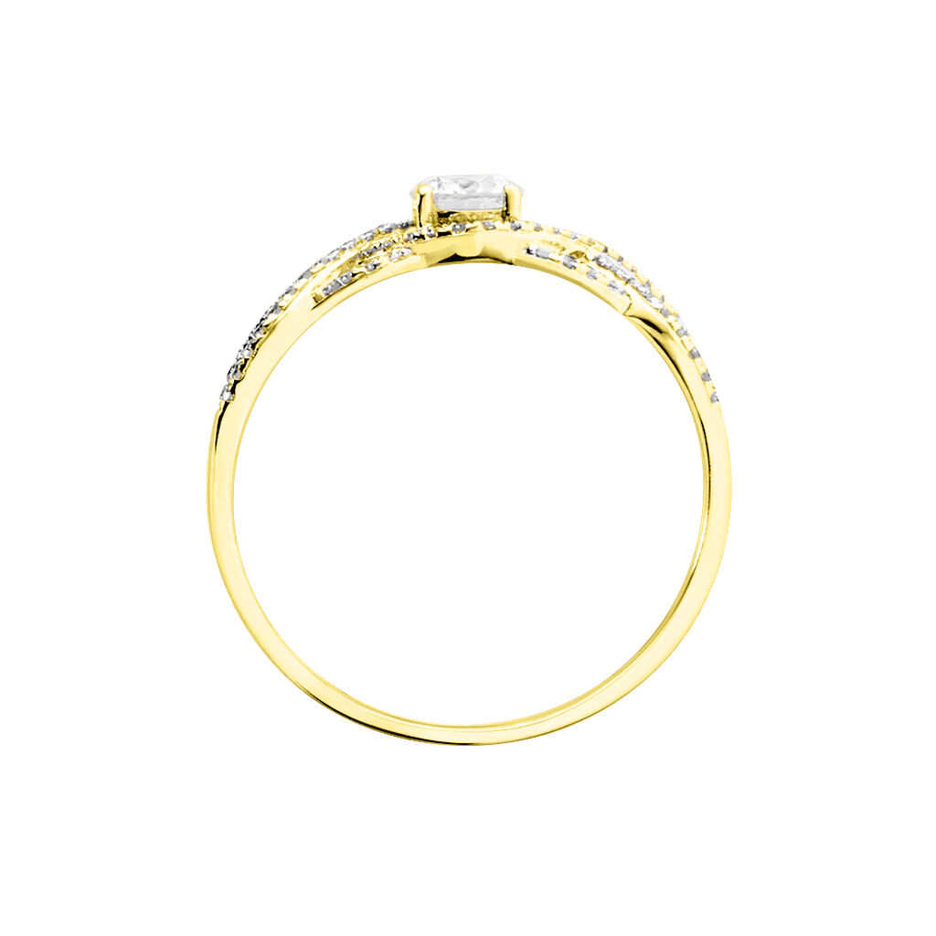 Bague Solitaire Liora Or Jaune Diamant - Bagues solitaires Femme | Histoire d’Or