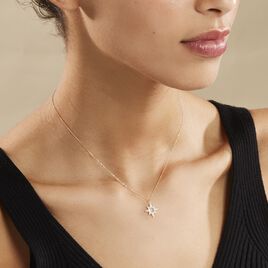 Collier Terry Or Jaune Calcedoine Et Oxyde De Zirconium - Colliers Femme | Histoire d’Or