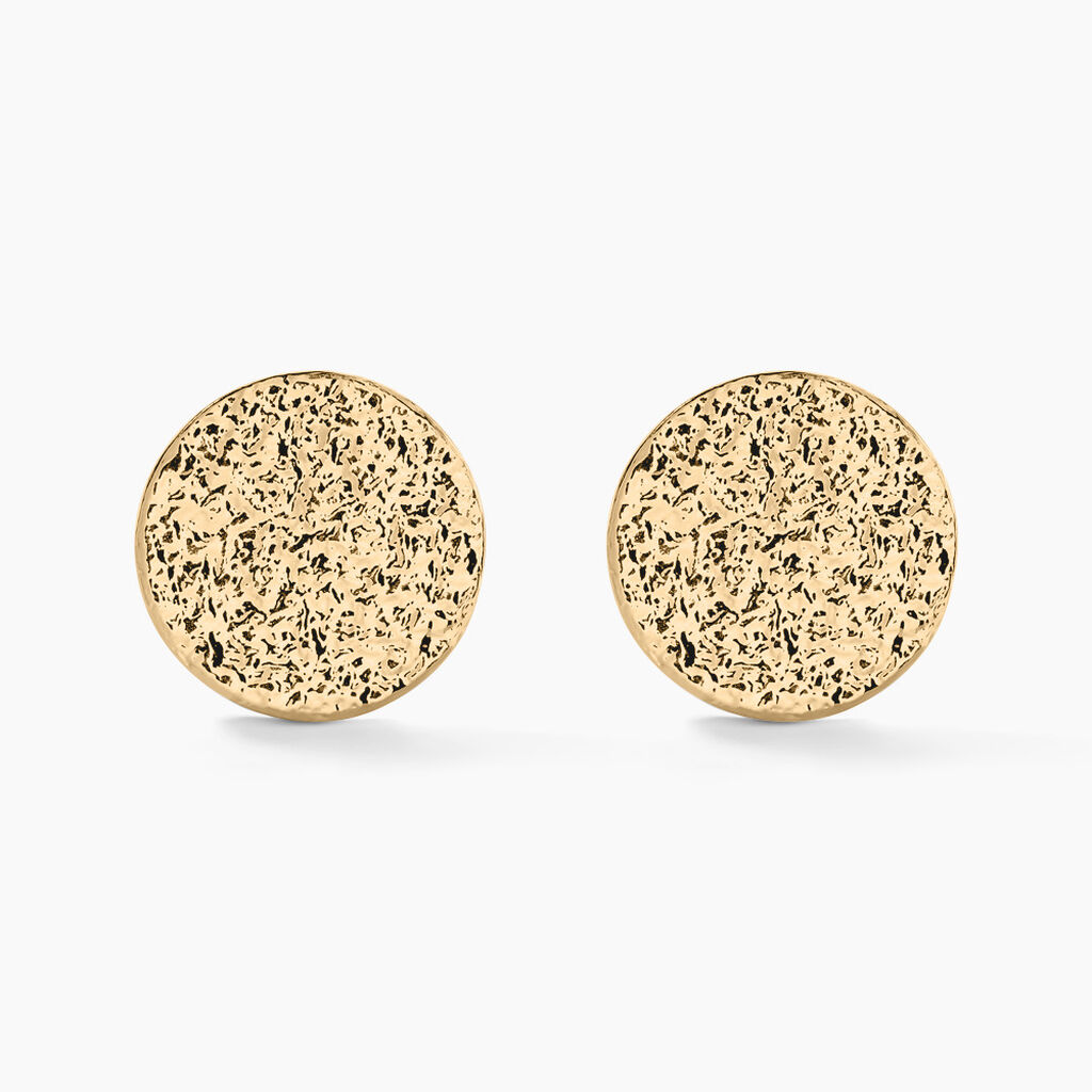 Boucles D'oreilles Puces Blanka Plaqu&eacute; Or Jaune - Boucles d'oreilles fantaisie Femme | Histoire d&rsquo;Or
