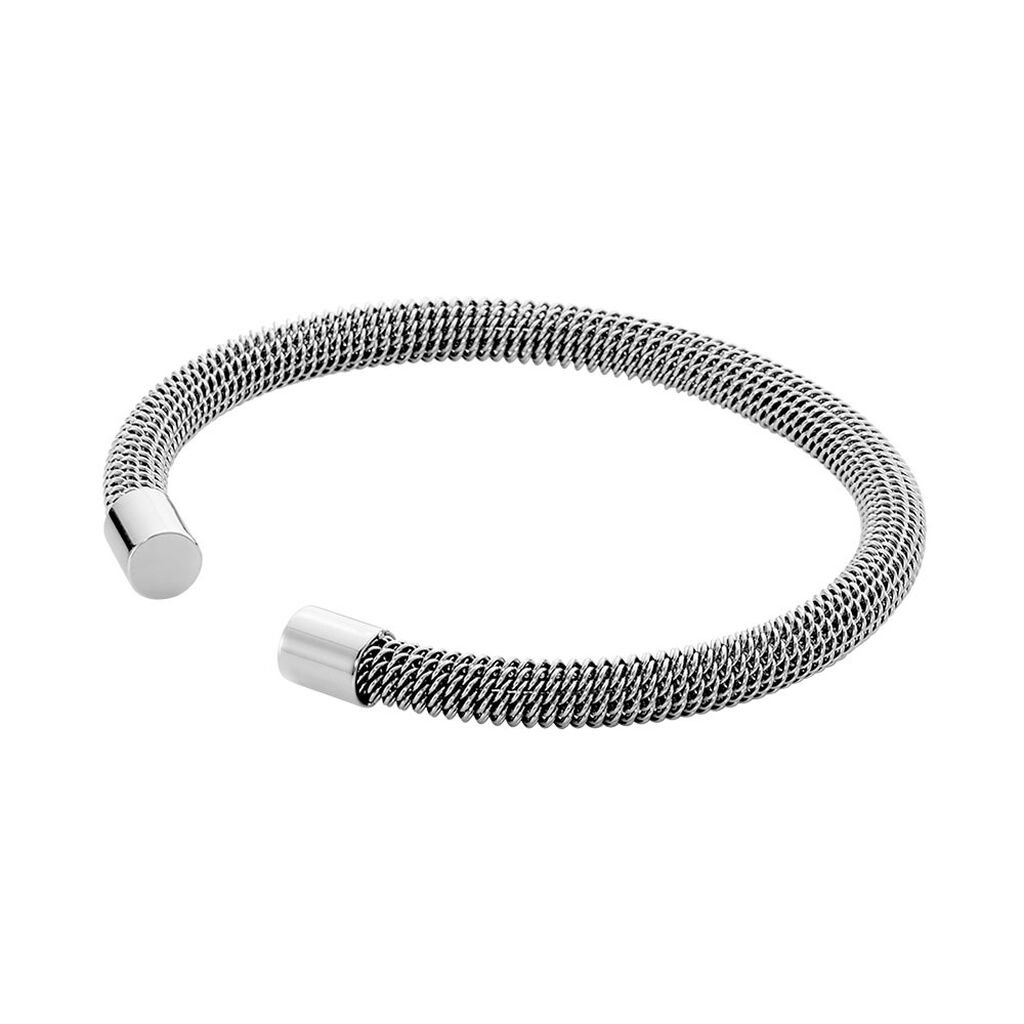 Bracelet Jonc Acier Blanc Sibil - Bracelets joncs Femme | Histoire d’Or