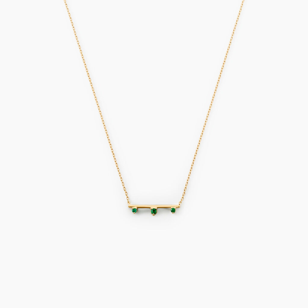 Collier Green Peas Or Jaune Emeraude - Colliers Femme | Histoire d’Or