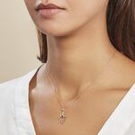 Pendentif Fatima Or Jaune Oxyde De Zirconium - Pendentifs Famille | Histoire d&rsquo;Or