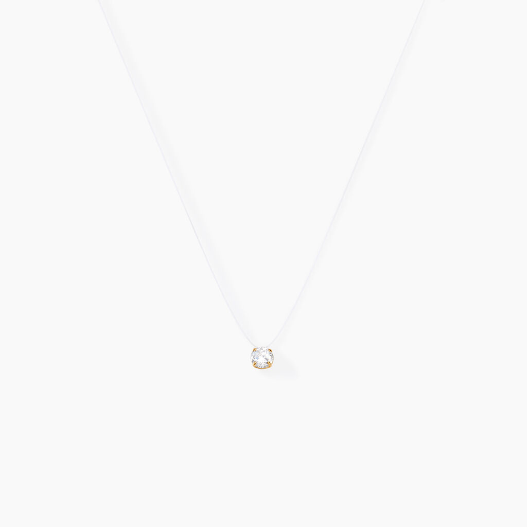 Collier Or Jaune Maiorga Oxyde De Zirconium - Colliers Femme | Histoire d&rsquo;Or