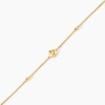 Bracelet Sakura Love Argent Dor&eacute; A L'Or 750/1000 Oxyde De Zirconium - F&ecirc;te des m&egrave;res Femme | Histoire d&rsquo;Or