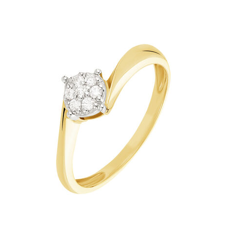 Bague Solitaire Lysia Or Jaune Diamant - Bagues solitaires Femme | Histoire d’Or