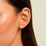 Boucles D'Oreilles Puces Ivy Acier Jaune Oxyde De Zirconium - Boucles d'oreilles fantaisie Femme | Histoire d&rsquo;Or