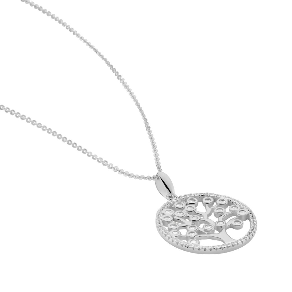 Collier Chimere Argent Blanc Oxyde De Zirconium - Colliers fantaisie Femme | Histoire d’Or