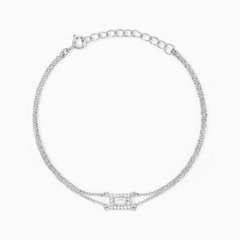 Bracelet Laurine Argent Blanc Oxyde De Zirconium - Bracelets Femme | Histoire d&rsquo;Or