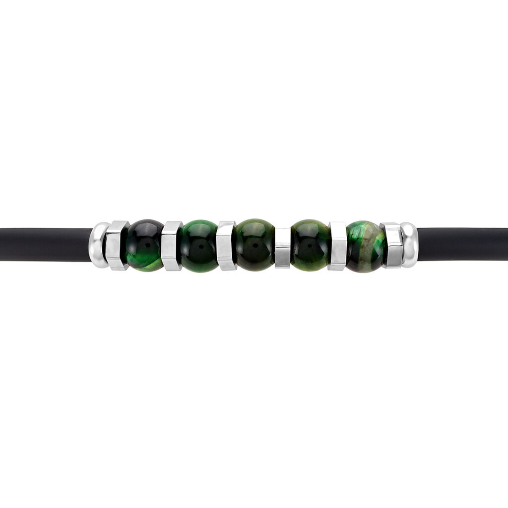 Bracelet Jourdan Caoutchouc Noir - Bracelets Homme | Histoire d’Or