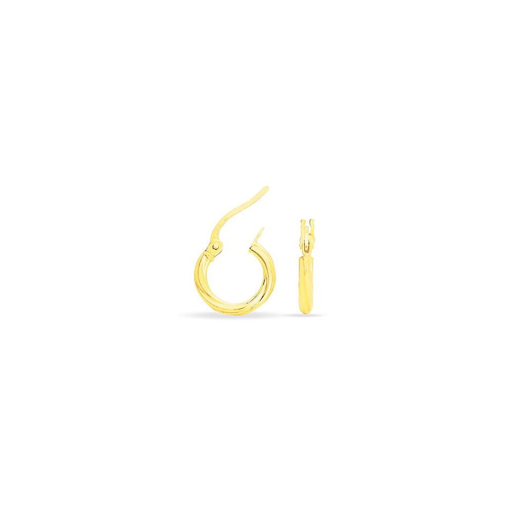Créoles Youri Or Jaune - Boucles d'oreilles créoles Femme | Histoire d’Or