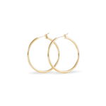 Cr&eacute;oles Ada Lisse Plaque Or Jaune - Boucles d'oreilles cr&eacute;oles Femme | Histoire d&rsquo;Or