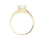 Bague Solitaire Terese Or Jaune Oxyde De Zirconium - Bagues solitaires Femme | Histoire d&rsquo;Or