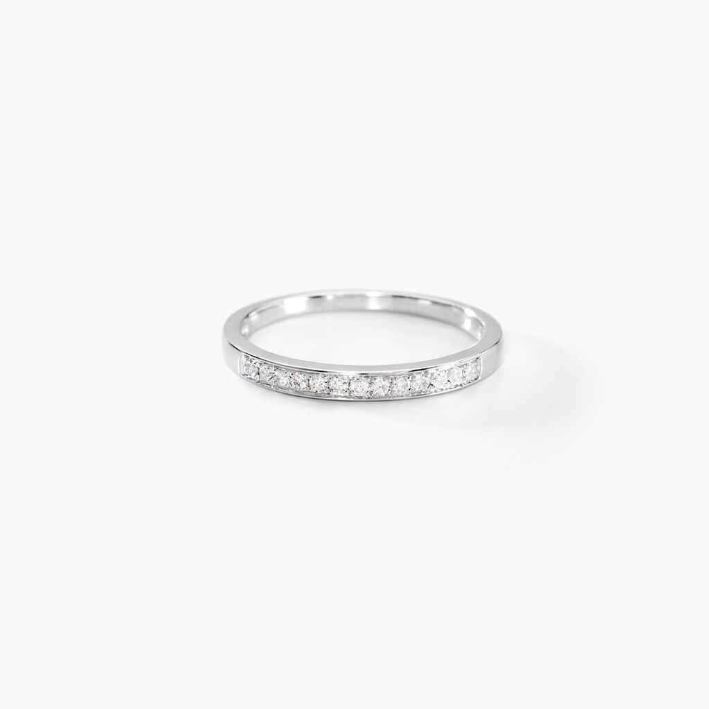 Alliance Rhea Or Blanc Diamant - Alliances Femme | Histoire d&rsquo;Or